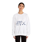 Peace Love Field Hockey - Unisex Heavy Blend™ Crewneck Sweatshirt
