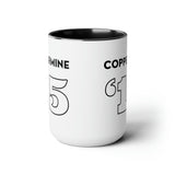Coppermine '15 - Two-Tone Coffee Mugs, 15oz