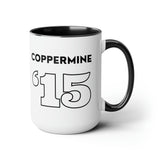 Coppermine '15 - Two-Tone Coffee Mugs, 15oz