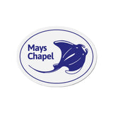 Manta Ray - Die-Cut Magnet (White)