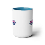 Towson Towne - Field Hockey - Two-Tone Coffee Mugs, 15oz