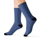 Manta Rays - Patterned Socks (Tiny Manta Blue)