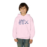 Peace Love Field Hockey - Heavy Blend Hooded Sweatshirt (Youth)