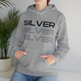Silver Silver Silver - Hooded Sweatshirt (Mens)