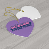 Towson Towne - Field Hockey - Ceramic Ornament - Purple