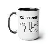 Coppermine '15 - Two-Tone Coffee Mugs, 15oz