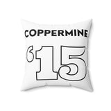 Coppermine '15 - Spun Polyester Square Pillow (White)