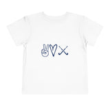 Peace Love Field Hockey - Short Sleeve Tee (Toddler)