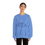 Peace Love Field Hockey - Unisex Heavy Blend™ Crewneck Sweatshirt