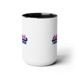 Towson Towne - Field Hockey - Two-Tone Coffee Mugs, 15oz