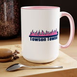 Towson Towne - Field Hockey - Two-Tone Coffee Mugs, 15oz