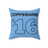Coppermine '16 - Spun Polyester Square Pillow (Blue)