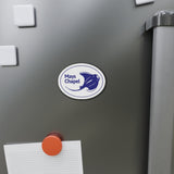 Manta Ray - Die-Cut Magnet (White)