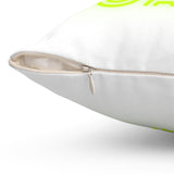 Coach! Coach! Coach! - Spun Polyester Square Pillow (White)