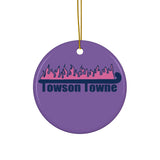 Towson Towne - Field Hockey - Ceramic Ornament - Purple