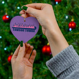 Towson Towne - Field Hockey - Ceramic Ornament - Purple