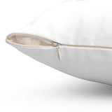 Blue Blue Blue - Spun Polyester Square Pillow (White)
