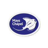 Manta Ray - Die-Cut Magnet (Blue)
