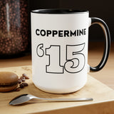 Coppermine '15 - Two-Tone Coffee Mugs, 15oz