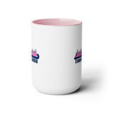Towson Towne - Field Hockey - Two-Tone Coffee Mugs, 15oz