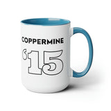 Coppermine '15 - Two-Tone Coffee Mugs, 15oz