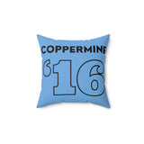 Coppermine '16 - Spun Polyester Square Pillow (Blue)