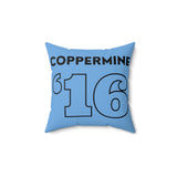 Coppermine '16 - Spun Polyester Square Pillow (Blue)