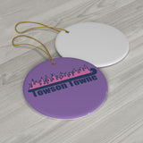 Towson Towne - Field Hockey - Ceramic Ornament - Purple