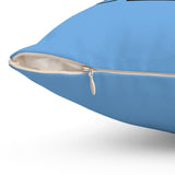 Blue Blue Blue - Spun Polyester Square Pillow (Blue)