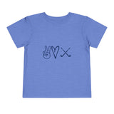 Peace Love Field Hockey - Short Sleeve Tee (Toddler)
