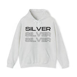 Silver Silver Silver - Hooded Sweatshirt (Mens)