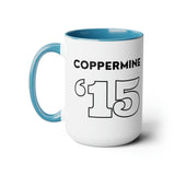 Coppermine '15 - Two-Tone Coffee Mugs, 15oz