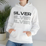 Silver Silver Silver - Hooded Sweatshirt (Mens)