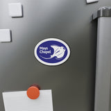 Manta Ray - Die-Cut Magnet (Blue)