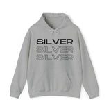 Silver Silver Silver - Hooded Sweatshirt (Mens)