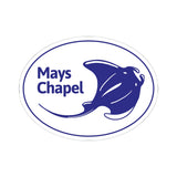 Manta Rays Swimming Kiss-Cut Sticker (White)
