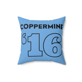 Coppermine '16 - Spun Polyester Square Pillow (Blue)