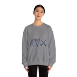 Peace Love Field Hockey - Unisex Heavy Blend™ Crewneck Sweatshirt