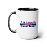 Towson Towne - Field Hockey - Two-Tone Coffee Mugs, 15oz