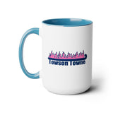 Towson Towne - Field Hockey - Two-Tone Coffee Mugs, 15oz