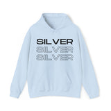 Silver Silver Silver - Hooded Sweatshirt (Mens)