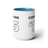 Coppermine '15 - Two-Tone Coffee Mugs, 15oz