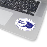 Manta Rays Swimming Kiss-Cut Sticker (White)