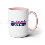 Towson Towne - Field Hockey - Two-Tone Coffee Mugs, 15oz