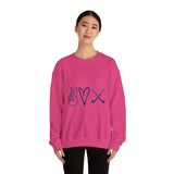 Peace Love Field Hockey - Unisex Heavy Blend™ Crewneck Sweatshirt
