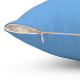 Soccer Love - Spun Polyester Square Pillow (Blue)
