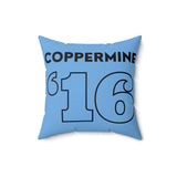 Coppermine '16 - Spun Polyester Square Pillow (Blue)