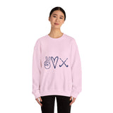 Peace Love Field Hockey - Unisex Heavy Blend™ Crewneck Sweatshirt