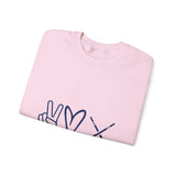 Peace Love Field Hockey - Unisex Heavy Blend™ Crewneck Sweatshirt
