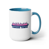 Towson Towne - Field Hockey - Two-Tone Coffee Mugs, 15oz